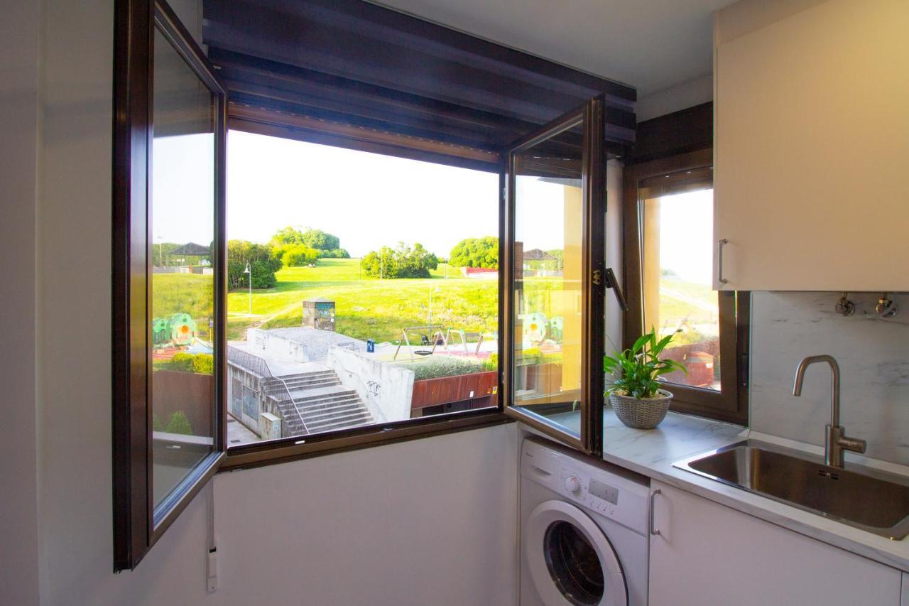 Loft En Gijon - Cimavilla Con Vistas Al Cerro المظهر الخارجي الصورة